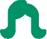 Green, stylized graphic of a mustache with curled ends on a white background. AlternativesBeauty.org